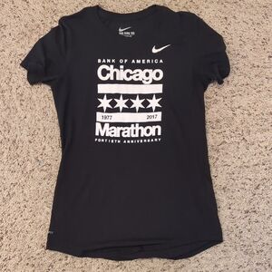 Nike Black Chicago Marathon Tee 2017